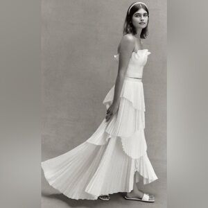 AMUR White Maxi Skirt